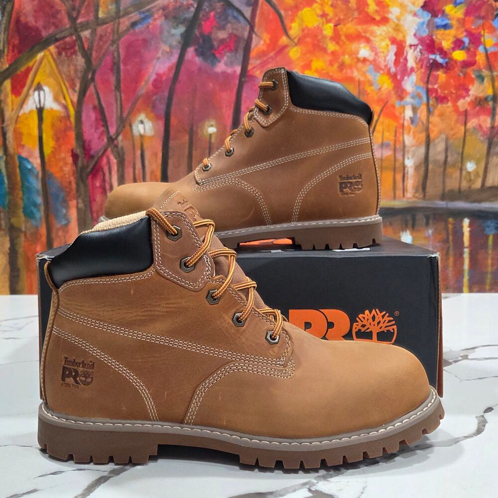 Timberland Pro Gritstone 6" Steel Safety Toe Size 9.5 Men's Boots